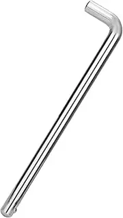 L-Type Weight Stack Pin, 3/8in Diameter 4.4in Locking Space Carbon Steel Weight Stack Selector Pin Gym Pins Weight Machine Pin Universal Fitness Weight Accessories(Silver)