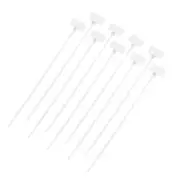 250pcs Marker Cable Zip Ties, 8 Inch Self-Locking Labels Zip Tie Wraps,White