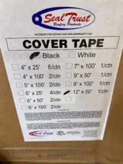 Seal Trust 12" x 50' Black EPDM Flashing Tape