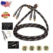 Versatile 2RCA Male to Male Cable - Ideal for TV, Speakers, and DVD Players