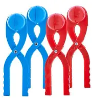 4 pc Snowball Maker Snow or Sand Toys for Kids, Perfect 3" Snow Ball Shape