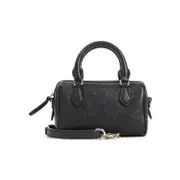 [Gucci] Gucci-Black Leather Gg Emblem Mini Bag-Donna OS OS