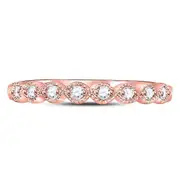 1/10CT-Diamond STACKABLE BAND SIZE 9