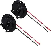 Cabilock 2pcs Korean Headlight Bracket Extension Socket Construction Lamp Base Connector for Led Headlights