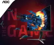 AOC 27' Curved QHD, VA, 2560 × 1440, 1ms 144hz, 1500R, Free-Sync Premium, DP, 2x
