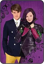 Disney Descendants Plush Blanket Mal & Ben ~ 62 x 90
