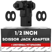 1/2'' Scissor Jack Adapter - Universal Design for Standard Drive Sockets &