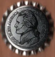 USA Plastic Lined Beer Crown Bottle Cap: Jefferson State Brewing
