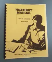 HeathKit SB-220 Full Manual w/Fold Out Schematic. Professional bound manual copy