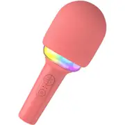 XCD Bluetooth Karaoke Microphone with Speaker (Coral)