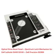 Ejector + Bezel 2nd HDD SSD Hard Drive Caddy for Dell Latitude E6440 E6540 M2800