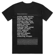 Climb Culture Climbing Glossary Unisex Organic T-Shirt - Black - S