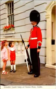 (551) 27-2-25 / UK - Grenadier Guard sentry (soldier) at Clarence House