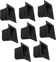 BESTYASH 8pcs Speaker Handle Black Lift Pull Handles Removable Handles for Stage Box Drawer Tool Box and Replacement