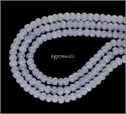 15.6" Blue Chalcedony Rondelle Beads 4mm #59057