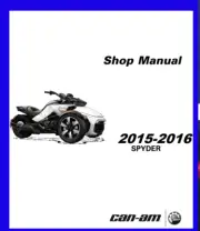 2015 Can-Am Spyder RT RT-S motorcycle service manual and parts manual printed
