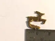 Ship Model Fittings Parts Gilt metal Leaping Deer Hull Decor 16mm x 15mm