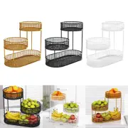Metal Fruit Basket Multi Tier Serving Tray Stand Metal Wire Storage Basket