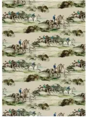 Mulberry Home Morning Gallop Velvet Fabric, Lee Jofa, Green