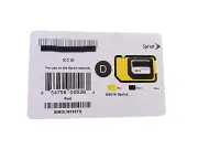 Sprint Boost Virgin BYOD 3-in-1 Mini Micro Nano Sim Card SIMOLW516TQ Card D