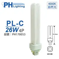 在飛比找樂天市場購物網優惠-PHILIPS飛利浦 PL-C 26W 840 4P 緊密型