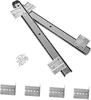 OKUMEYR 1 Set Keyboard Tray Slide Drawer Rail for Computer Desk Durable Cold Rolled Glide Track Guide for Easy Installation Modern Design for Office Organization
