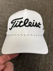 Titleist Tour Breezer Golf Cap Pro V1 White Tour Adjustable OS Hat