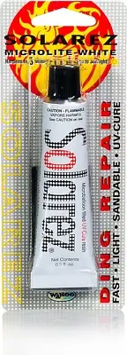 UV Cure Microlite White Polyester DING Repair Filler (0.5 oz) - Surfboard Rep...