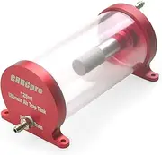 HAPPYMODEL CRRCPRO Fuel Tank Anti-bubble 125ml/250ml CNC Transparent for Turbojet RC Jet Aircraft (Red,125ml)