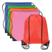 Drawstring Backpack Bags, 5 Pack Sports Cinch Sack Draw String Bag, 5 Colors