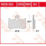 TRW Lucas Racing rubber MCB593SRQ