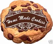 Chocolate Chip Cookie Home Made Decal 14" Concession Food Truck Restaurant
