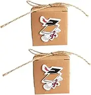 jojofuny Unique Phd Hat Candy Boxes Graduation Party Favors Box Set for Graduation