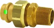 Viega ProPress 77797 1-1/4" x 1-1/4" Union Bronze C x M NPT
