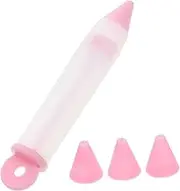COLLBATH 1 Set Silicone Food Decorating Pen Set Head Cake Cookie and Pastry Writing Tools for Baking Easy to Use Versatile Reliable Pink