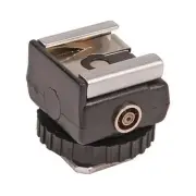 Dot Line DL-0418 Hot Shoe - Tripod Mount PC With 1/4-20 Female Thread Adapter