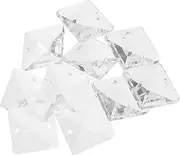 LIFKOME 14mm Artificial Crystal Pendants Decorative Crystal Ornament Set Replacement Crystals for Lamps Parts Wedding Party Accessory