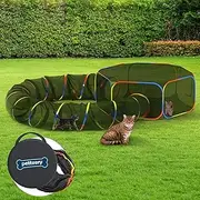 Portable Outdoor Cat Enclosure - Catio Tent, Cage-Free Playpen, Pet Run, Tunnel for Indoor Cats & Small Animals