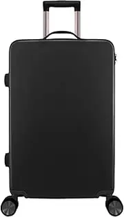 [HSHTTKL] Cabin Luggage Black Suitcase Luggage Frosted Scratch-Resistant Portable Large-Capacity Zipper Suitcase Carry On Adjustable Lever Suitcases Travel Carry-Ons