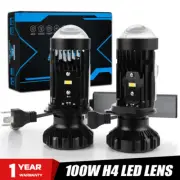 Pair H4 9003 Mini Bi-LED Projector Lens 100W LED Headlight Hi-Lo Retrofit LHD (for: Mini)