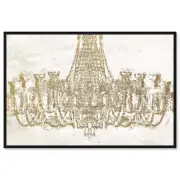The Oliver Gal Artist Co. Modern 10 in x 15 in, Glam Chandelier, Canvas Wall ...