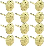 VGOL 100pcs Antique Decorative Nails for Furniture Sofa Upholstery Tacks Retro Decoration Pushpin Metal Pushpin 11 x 16 mm Gold