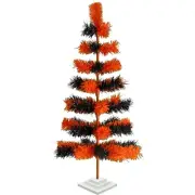 48'' Halloween Christmas Tree Tinsel Feather Style Holiday Tree 4FT Table-Top