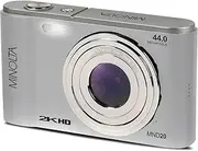 Minolta MND20 44MP Digital Camera – 2.7K Ultra HD Video, 16X Digital Zoom, Anti-Shake Stabilization, Time Lapse, Face Detection, 2.9-inch LCD Display – Lightweight Compact Camera (Silver)