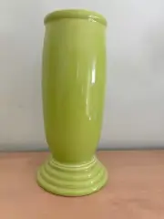 Vintage Chartreuse Fiesta Ware Vase Millenium III HLC USA 10" Brand New