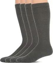 [Jefferies Socks] Men's Women's Unisex Military Merino Wool Tactical Over The Calf Boot Socks 4 Pack
