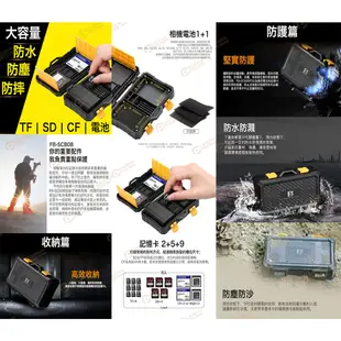 灃標 FB-SCB08 電池盒 記憶卡 收納盒 防塵防摔 適LP-E6NH FZ100 SD CF XQD [相機專家]