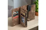 Samsung Galaxy S21 5G CaseMe 008 2-In-1 Wallet with Detachable Cover, 8 Card Slots + Zip Pocket