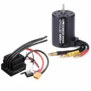 3650 3900KV Motor W/ 120A Brushless ESC For 1/8 1/10 RC Car Parts