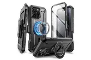 For Iphone 16 Pro 6.3 Inch 2024 Ub Pro Mag Full Body Rugged Phone Case With Built-In Screen Protector Belt-Clip